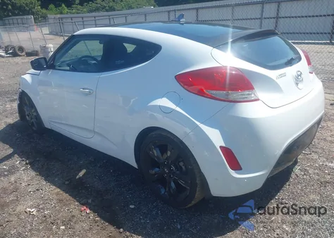 2016 Hyundai Veloster из США, поврежденный, VIN KMHTC6AD2GU250038